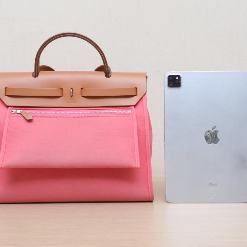 Herbag 31 8W新唇膏粉 帆布/Hunter 牛皮 C刻 銀扣-2