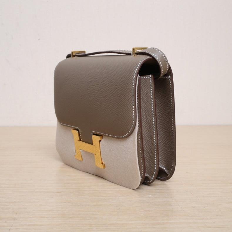 Constance 康康 19 18大象灰 Epsom皮 U刻 金釦-3