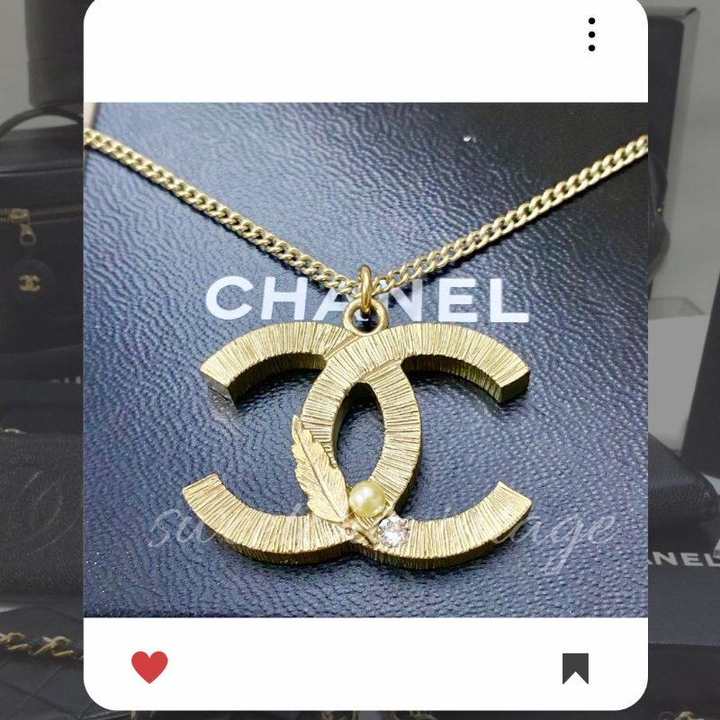 💖 9 月新品上架 🔥💖 ✨超美新到 ！香奈兒 Chanel 經典金色小珍珠項鏈 🔥 香奈兒熱賣款 香奈兒項鏈 CHANEL NECKLACE-4