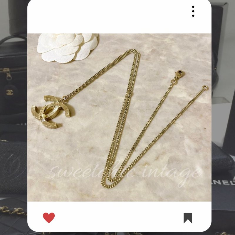💖 9 月新品上架 🔥💖 ✨超美新到 ！香奈兒 Chanel 經典金色小珍珠項鏈 🔥 香奈兒熱賣款 香奈兒項鏈 CHANEL NECKLACE-7
