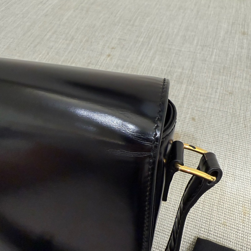 CELINE Triomphe Teen 金扣 凱旋門 黑色-17