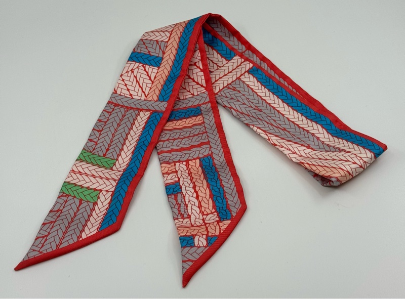 HERMÈS Twilly 100% 真絲絲帶-4