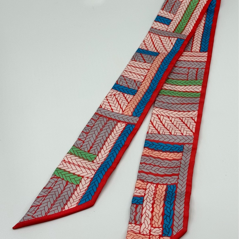 HERMÈS Twilly 100% 真絲絲帶-10