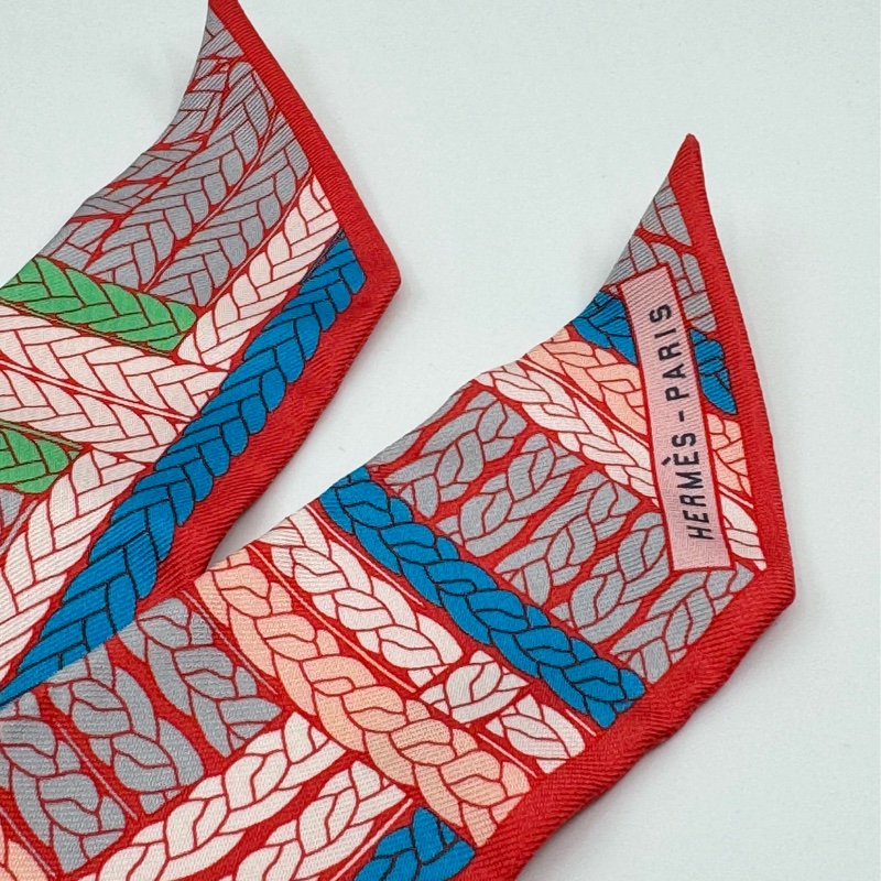 HERMÈS Twilly 100% 真絲絲帶-13