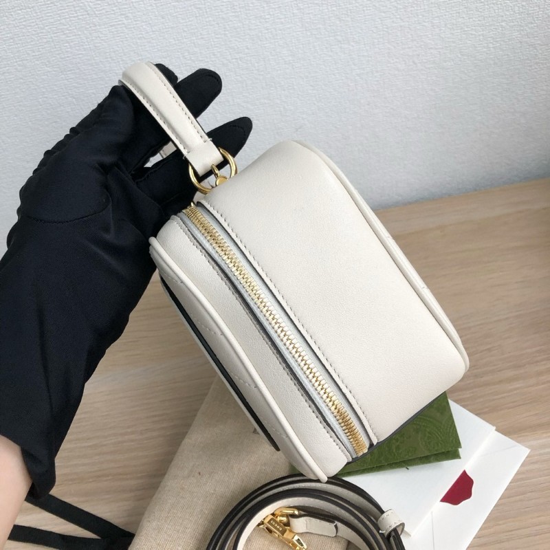 古馳Gucci Blondie小號 新款 白色 盒子包 手提包 斜背包-3
