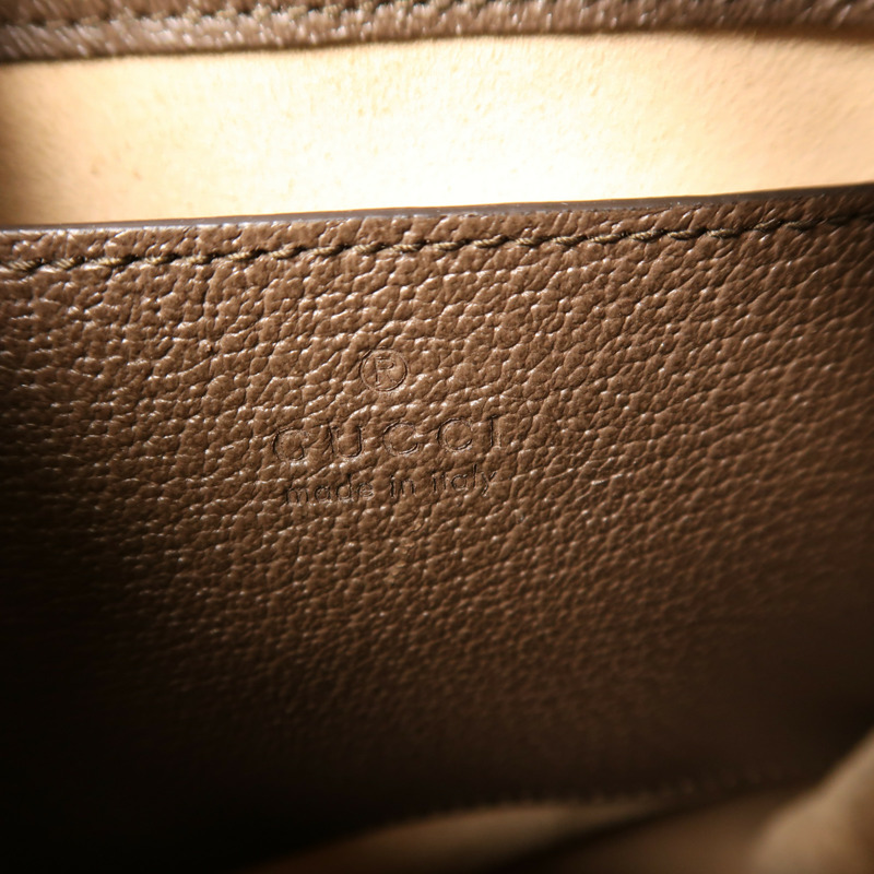 GUCCI 塗層帆布Ophidia GG Bucket Bag金扣手挽肩背兩用袋-5