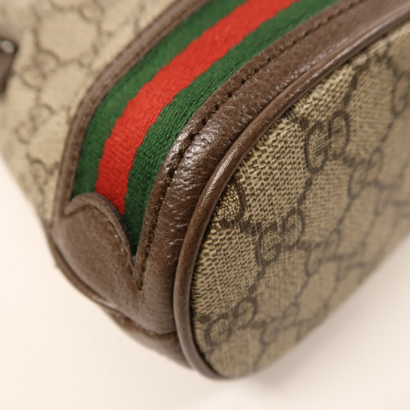 GUCCI 塗層帆布Ophidia GG Bucket Bag金扣手挽肩背兩用袋-9