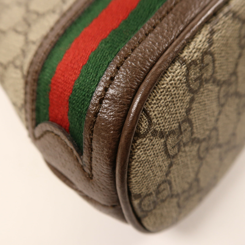 GUCCI 塗層帆布Ophidia GG Bucket Bag金扣手挽肩背兩用袋-11