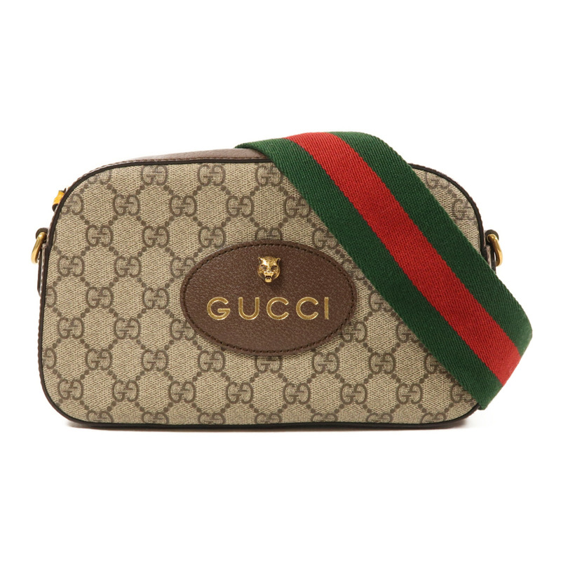 GUCCI 塗層帆布GG Supreme肩背袋-0