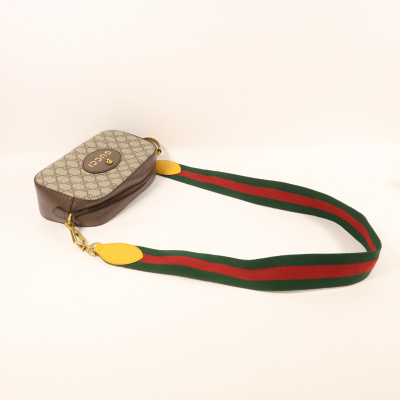 GUCCI 塗層帆布GG Supreme肩背袋-7