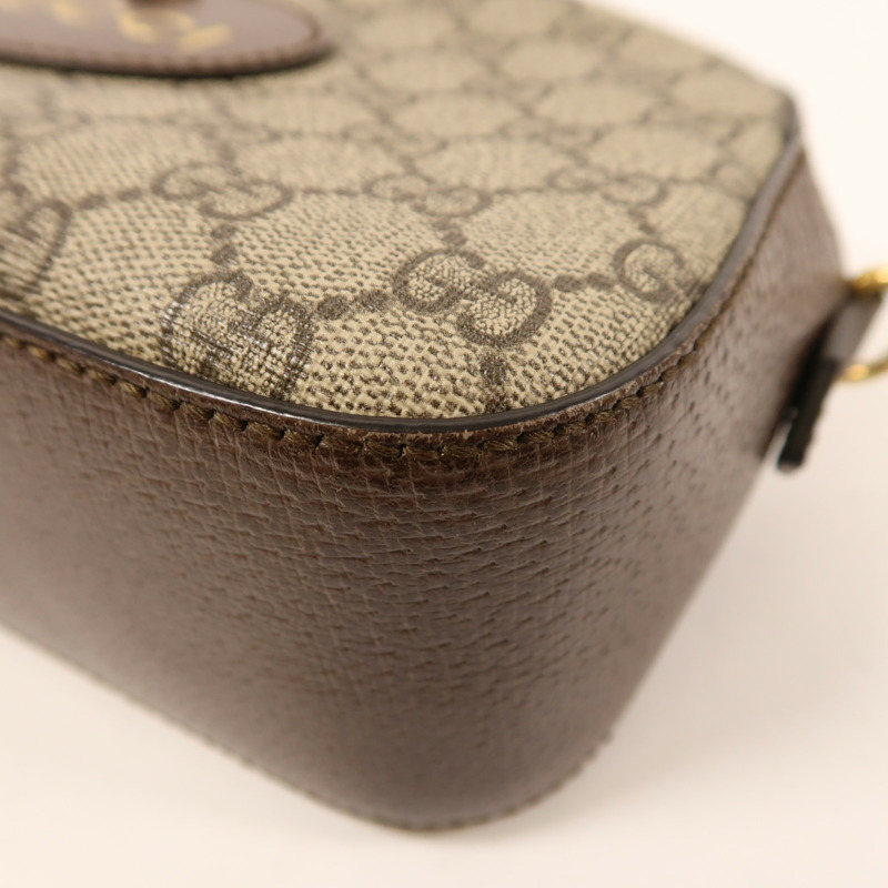 GUCCI 塗層帆布GG Supreme肩背袋-9