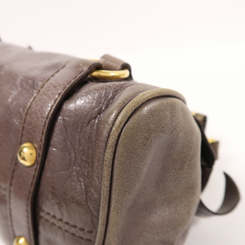 Miu Miu 牛皮皮革2 Way Shoulder金扣手挽肩背兩用袋-9