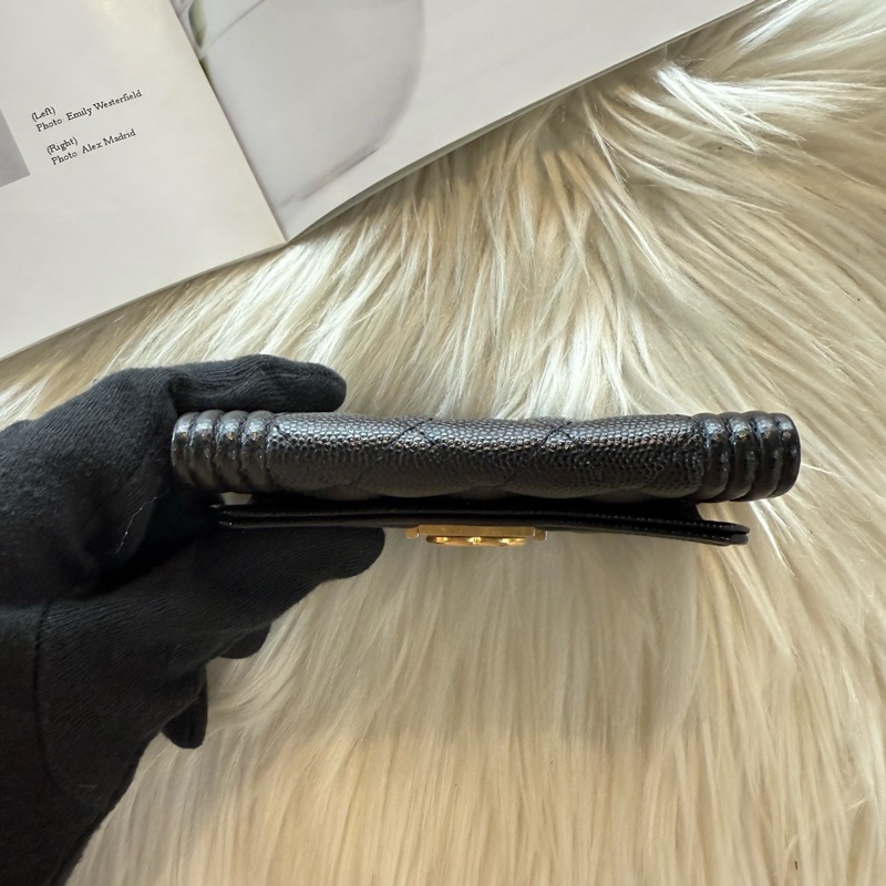 香奈兒 Boy金釦卡包-3