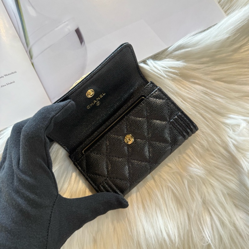 香奈兒 Boy金釦卡包-5