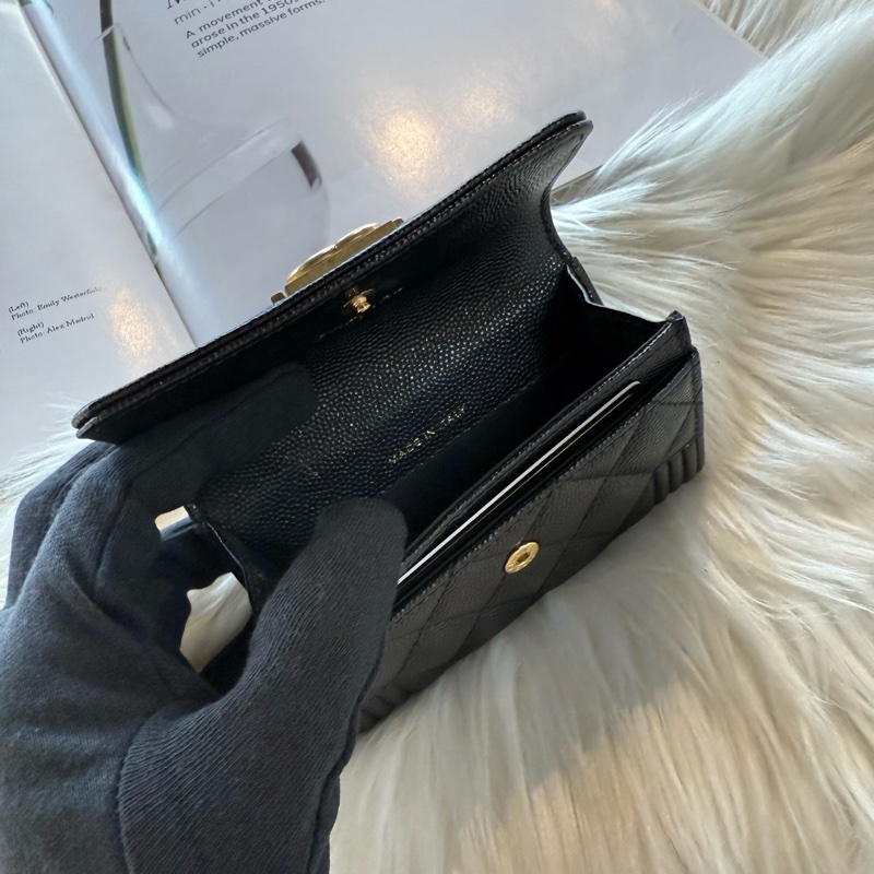 香奈兒 Boy金釦卡包-7