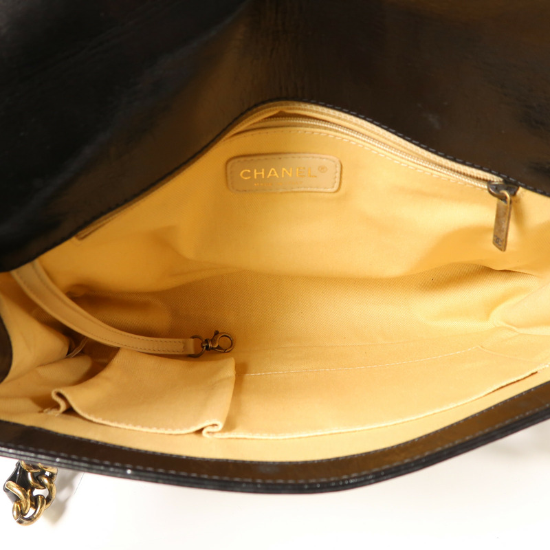 CHANEL 牛皮皮革Boy 30鏈帶肩背袋-4