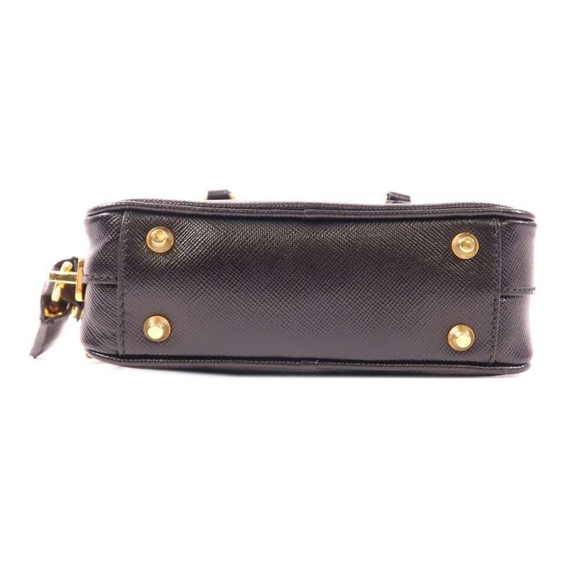 PRADA 牛皮皮革2 Way Shoulder金扣手挽肩背兩用袋-3