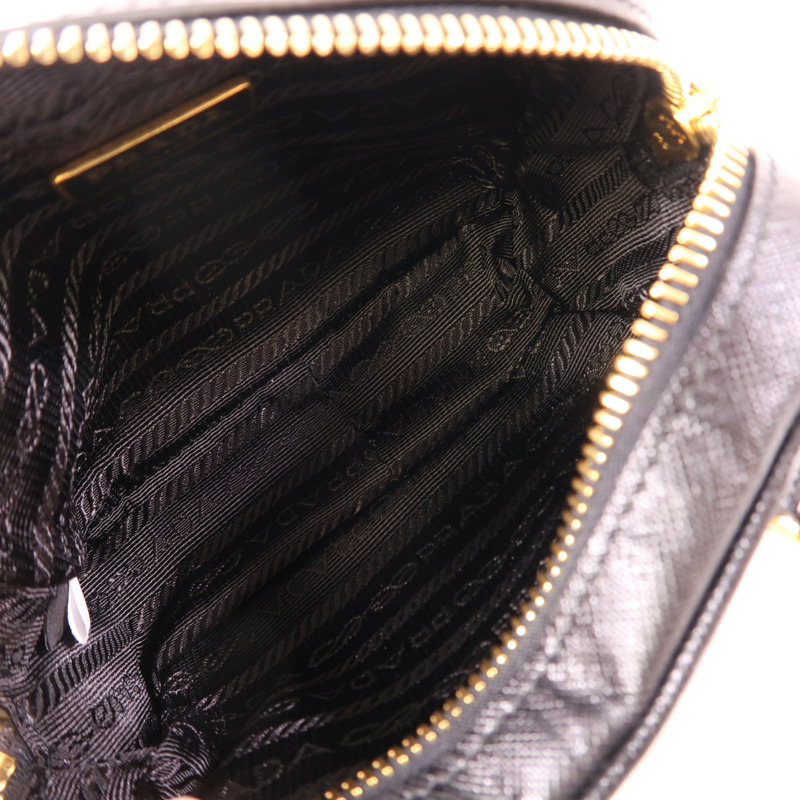 PRADA 牛皮皮革2 Way Shoulder金扣手挽肩背兩用袋-4