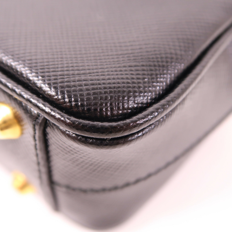 PRADA 牛皮皮革2 Way Shoulder金扣手挽肩背兩用袋-9
