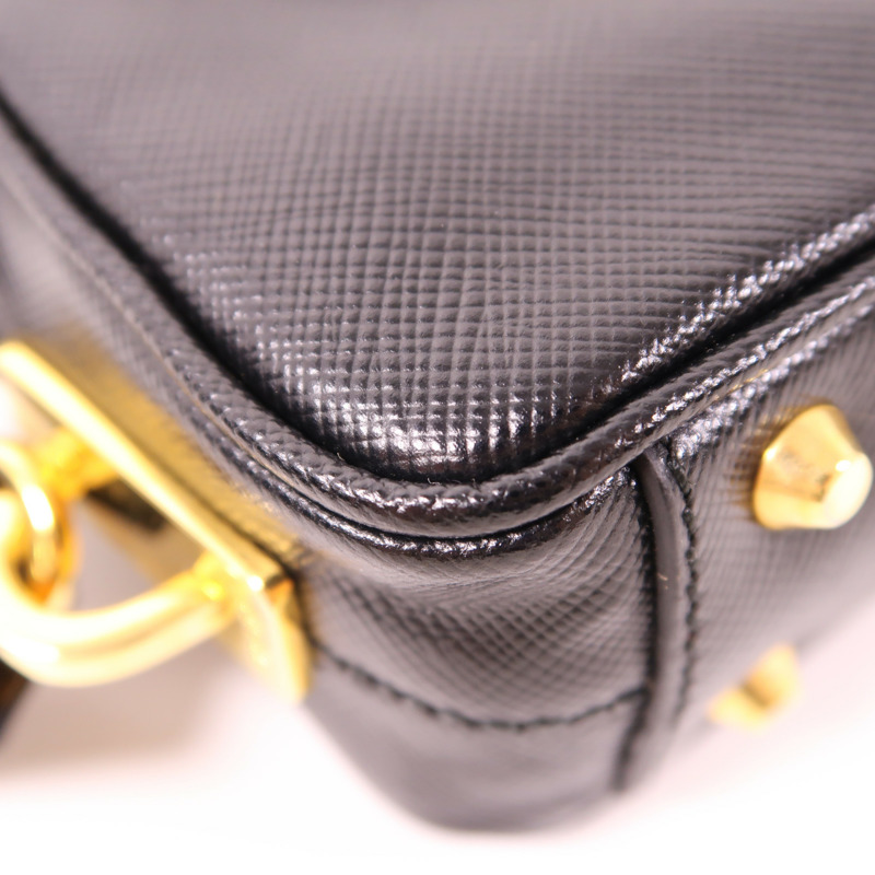 PRADA 牛皮皮革2 Way Shoulder金扣手挽肩背兩用袋-10