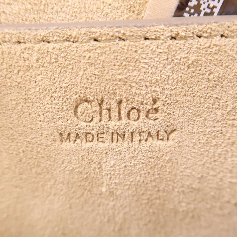 Chloe 牛皮皮革/麂皮皮革Shoulder Bag金扣手挽肩背兩用袋-5