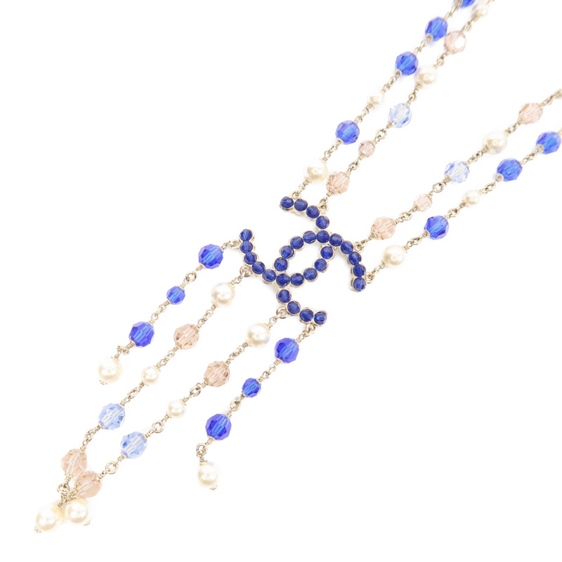 CHANEL 金屬/水晶Necklace項鍊-1