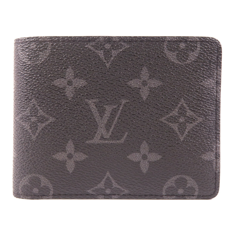 LOUIS VUITTON Monogram Eclipse Multiple錢包-0