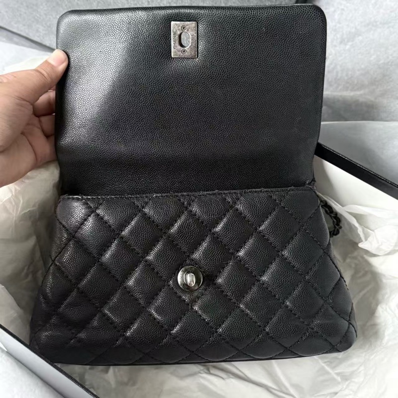 99新全配❤️ 香奈兒 #黑銀 #荔枝皮 #cocohandle #cf 小號-10