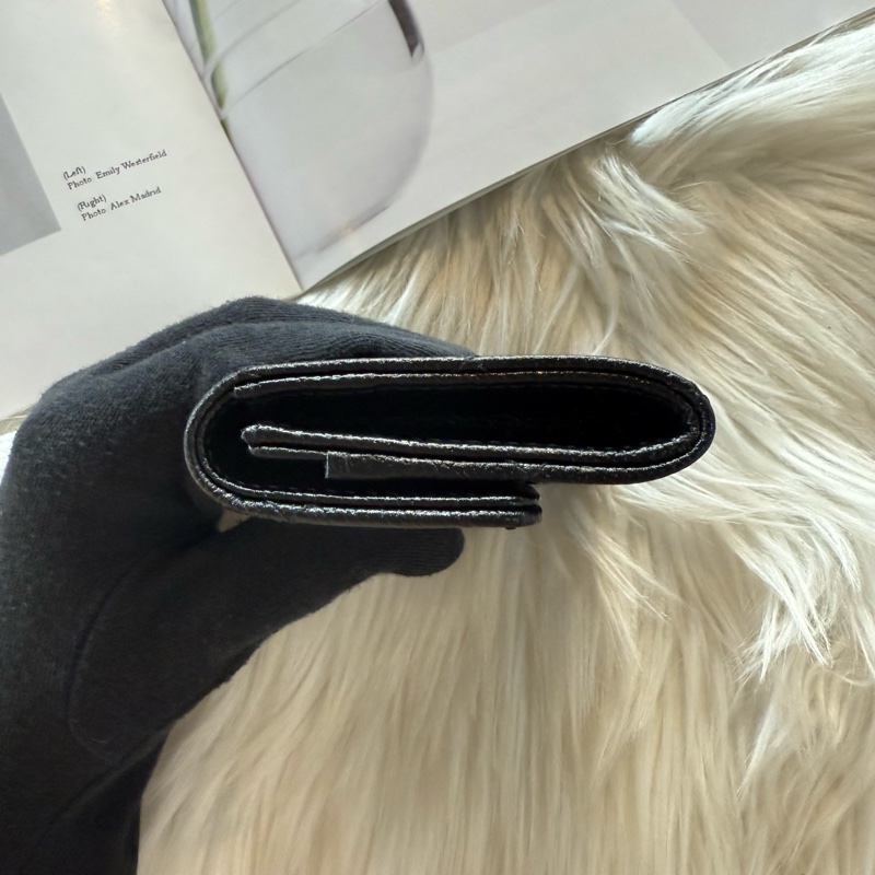 全新 香奈兒 雙C立體菱格卡包  皮片夾-7