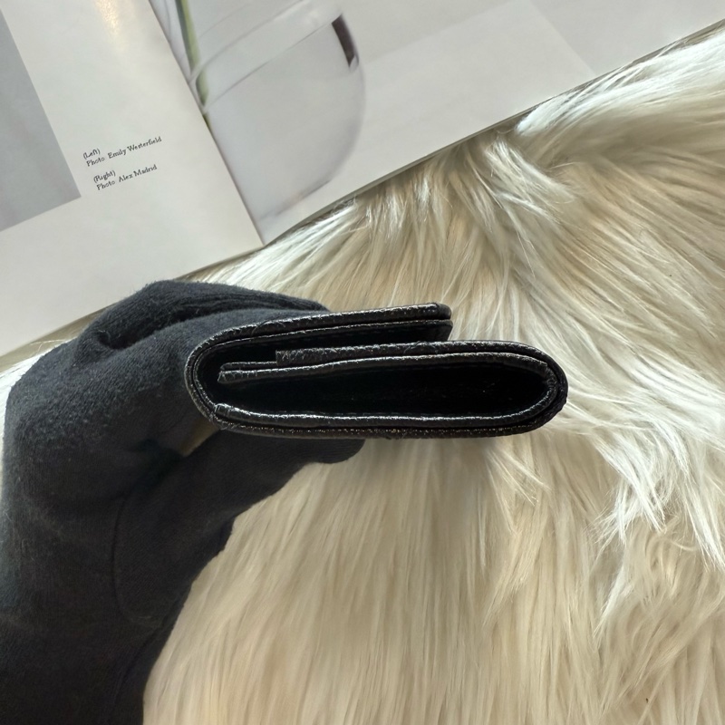 全新 香奈兒 雙C立體菱格卡包  皮片夾-8