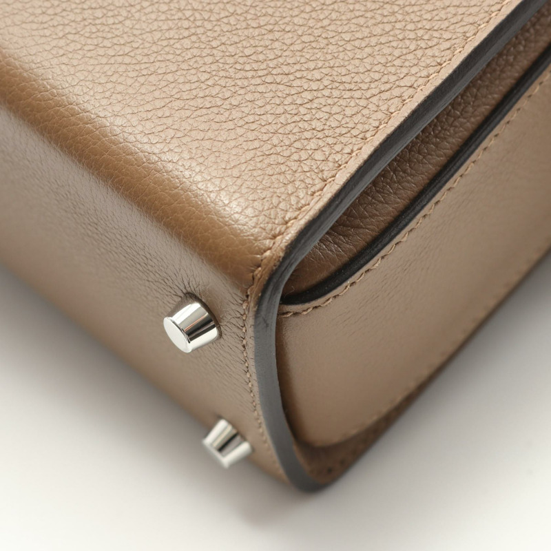 愛馬仕全新 Drug 22 單肩包 H080214CKD0 Evercolor 皮革 棕色 二手 B-7