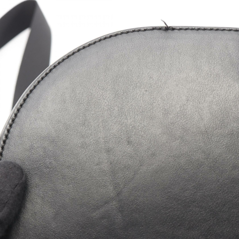 JIMMY CHOO EVAN BACKPACK RAU 背包 背包 皮革 尼龍 帆布 黑色 二手 男女通用-7