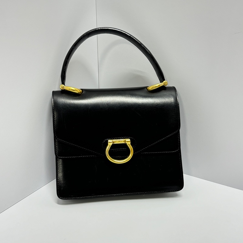 (超稀有!) Celine 黑金 雙翻蓋 肩背+手提包👜-0