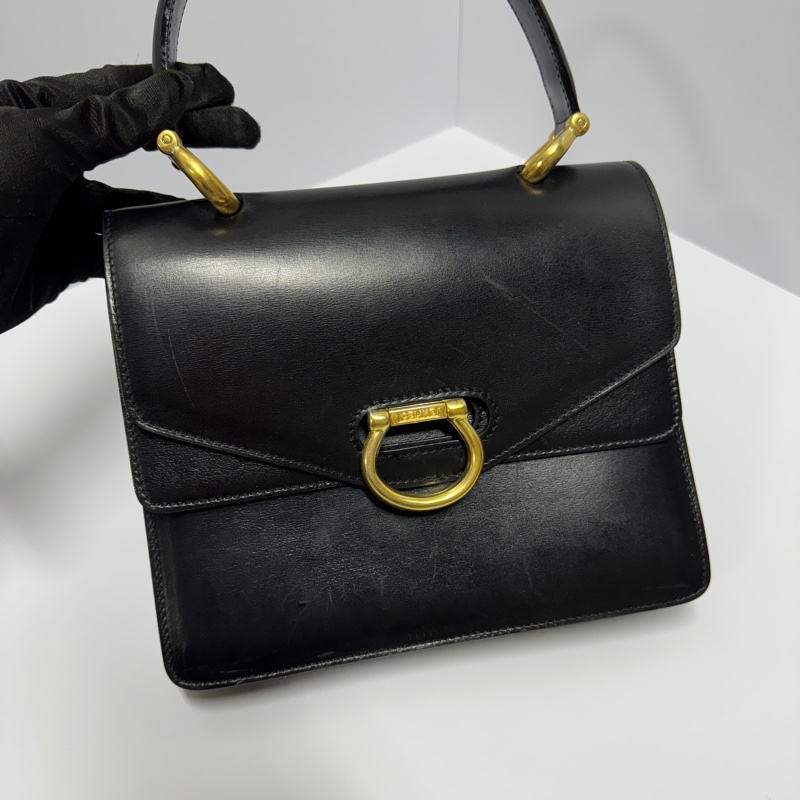 (超稀有!) Celine 黑金 雙翻蓋 肩背+手提包👜-3