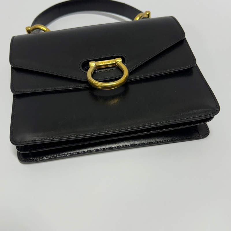 (超稀有!) Celine 黑金 雙翻蓋 肩背+手提包👜-13