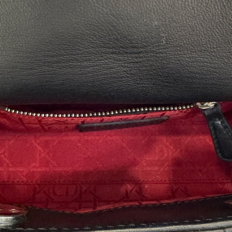 全新帶膜🌟大全配🈶️購證❤️Dior #lady #黑金 #戴妃包 #三格 鏈條款-12