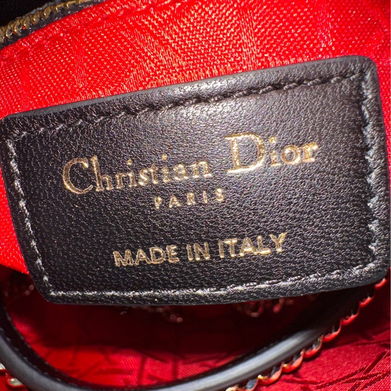 全新帶膜🌟大全配🈶️購證❤️Dior #lady #黑金 #戴妃包 #三格 鏈條款-13