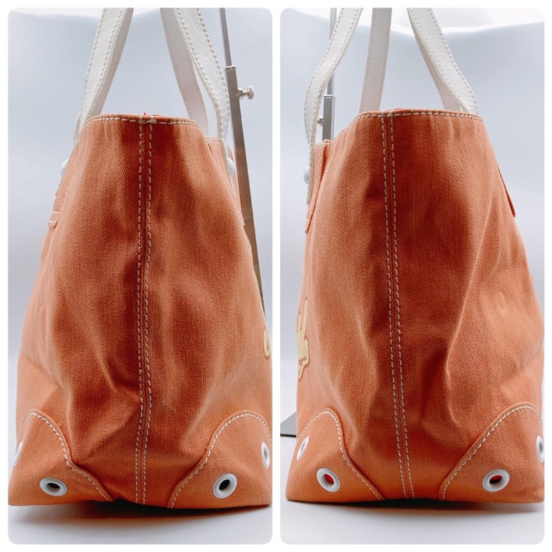 Burberry 巴寶莉稀有品橘色大型子母托特包-2