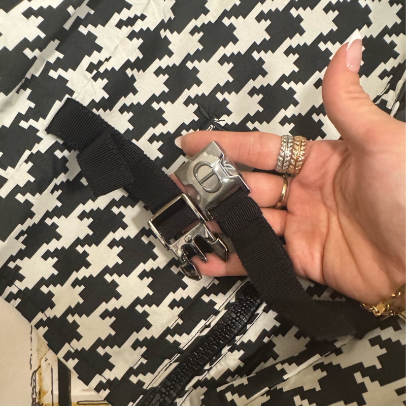 Dior 經典千鳥格花紋背心jacket。-3