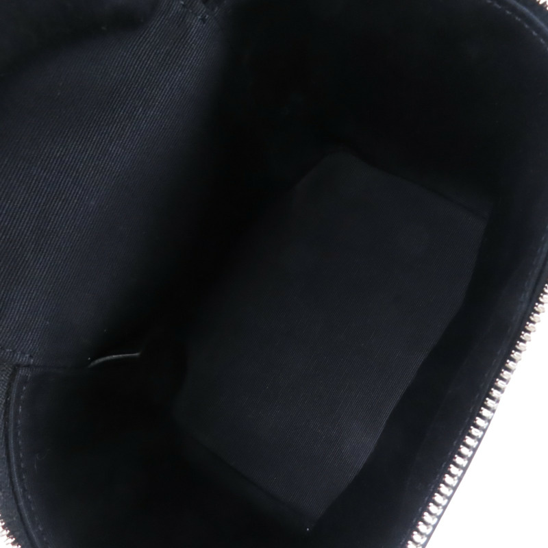 CELINE 塗層帆布Boite In Triomphe銀扣肩背袋-4