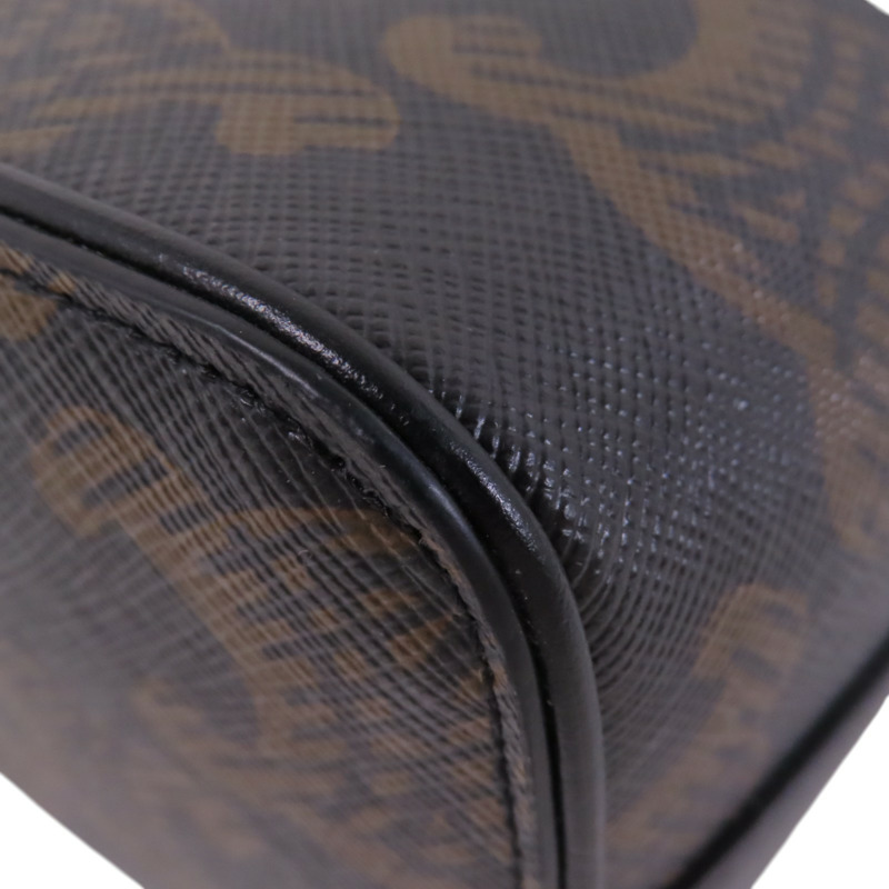 CELINE 塗層帆布Boite In Triomphe銀扣肩背袋-9