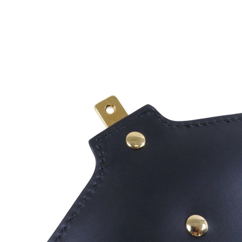 GUCCI 牛皮皮革Sylvie Min Bag金扣手挽肩背兩用袋-14