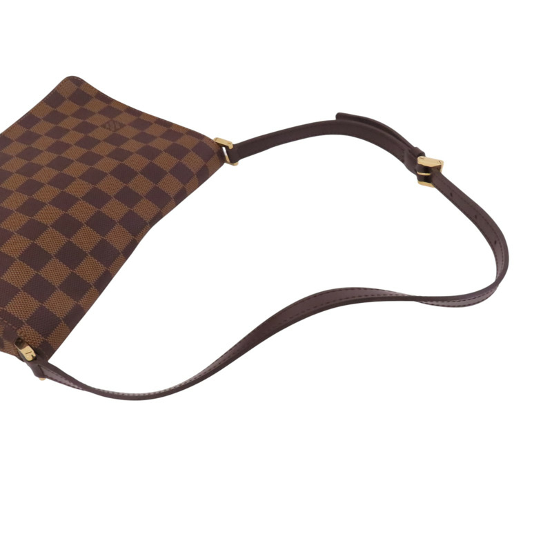 LOUIS VUITTON Damier Ebene Musette Tango金扣肩背袋-7