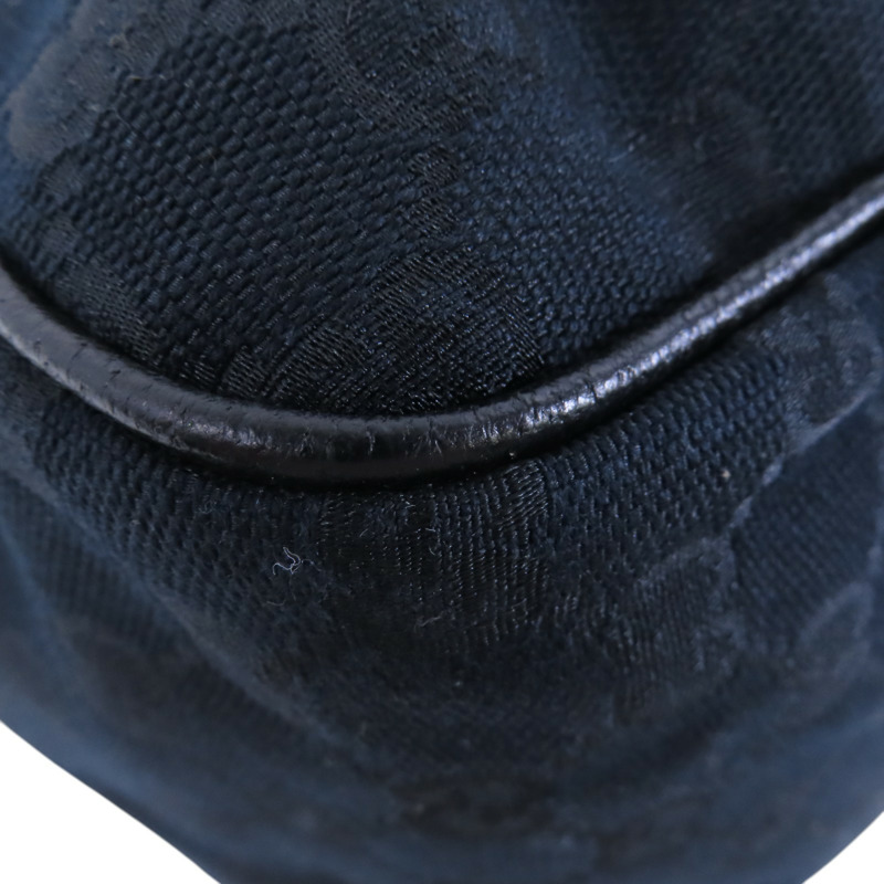 GUCCI GG帆布Tote Bag銀扣肩背袋-12