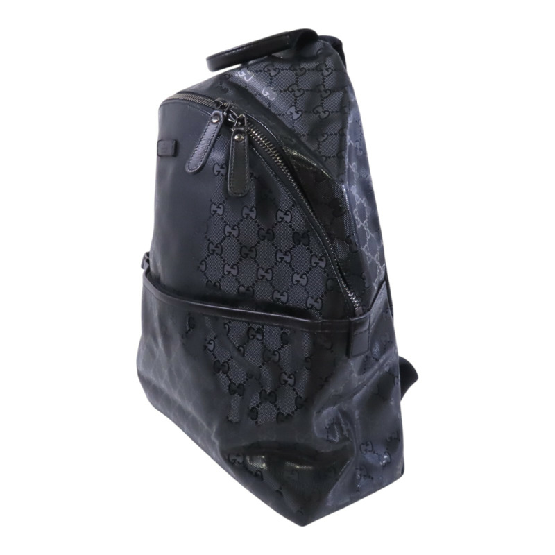 GUCCI 塗層帆布Backpack銀扣背包-2