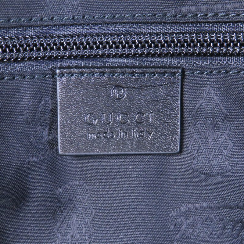 GUCCI 塗層帆布Backpack銀扣背包-6