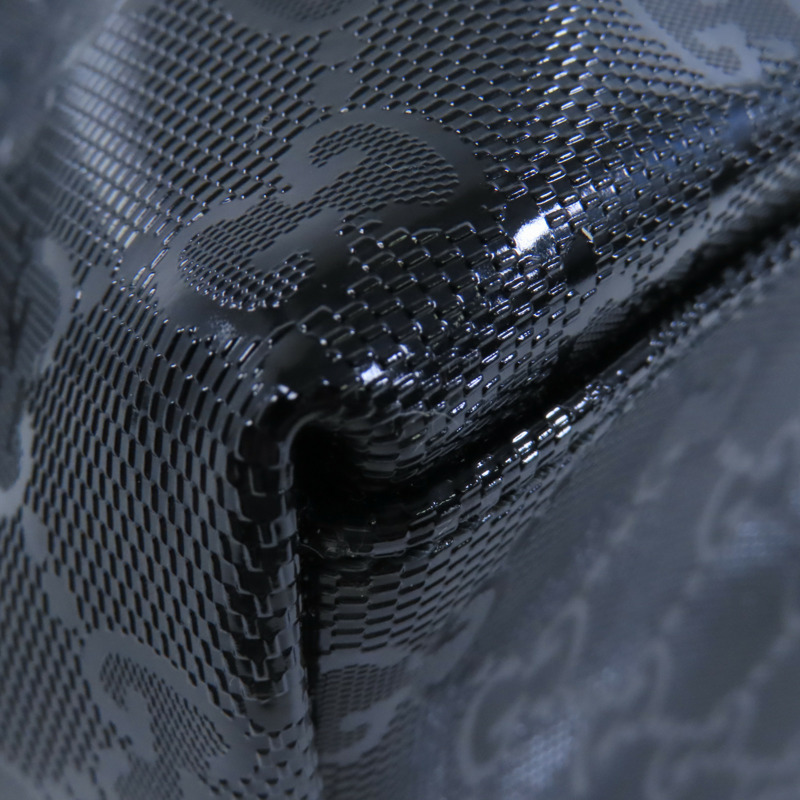 GUCCI 塗層帆布Backpack銀扣背包-10