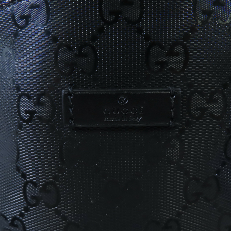 GUCCI 塗層帆布Backpack銀扣背包-15