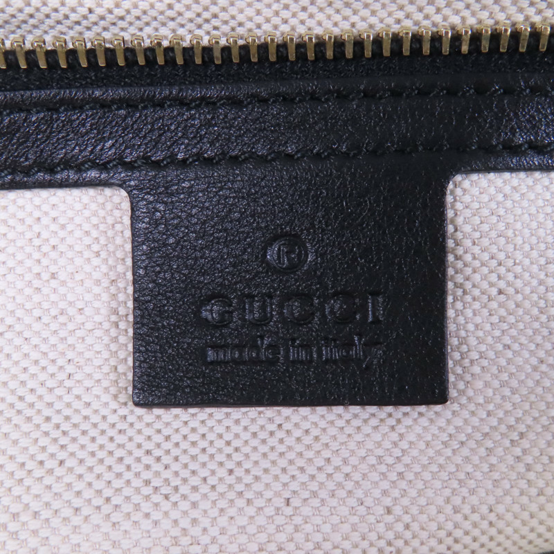 GUCCI 牛皮皮革Tote Bag金扣肩背袋-5