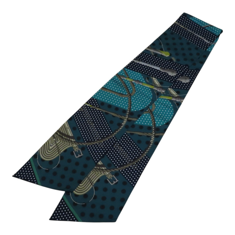HERMES 絲質TMaxi Twilly Scarf絲巾-3